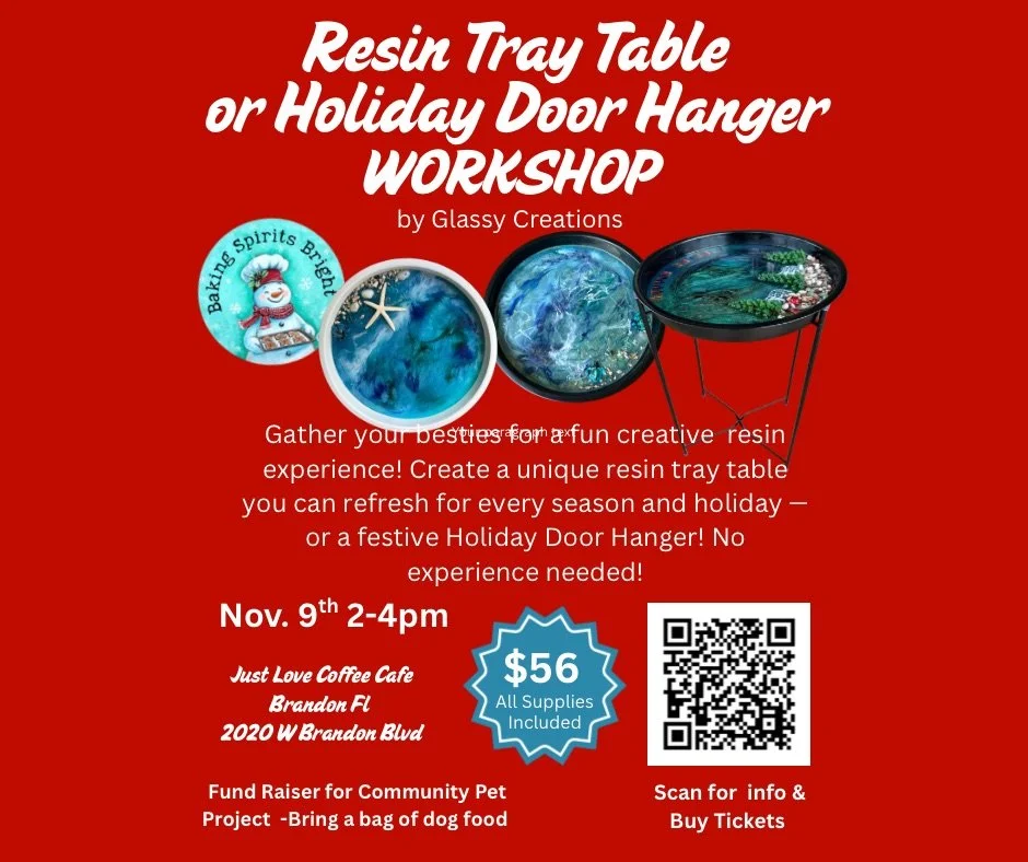 Resin Tray Table/Door Hanger Workshop