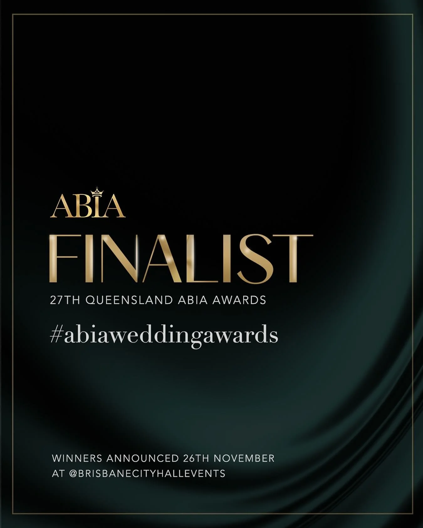 So excited to announce that Weddings by Maria Stauber has been recognised as a Finalist in the 27th Queensland  #ABIAWeddingAwards ❤️

I&rsquo;m so touched to be recognised in my 2nd year of business 🥹 a huge thank you to every single couple who has