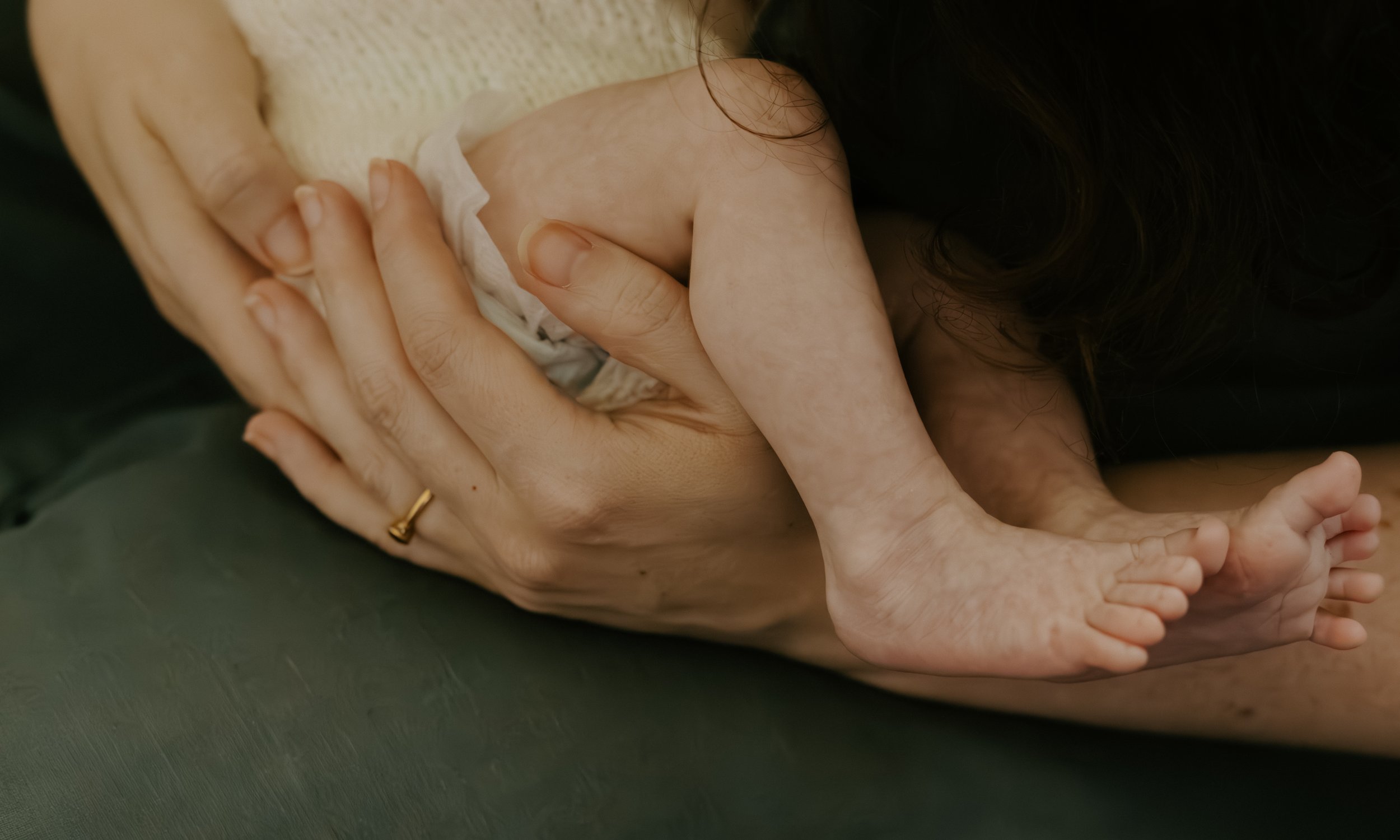 Nicole Johnson Photography ~ Newborn Session, mother holding child