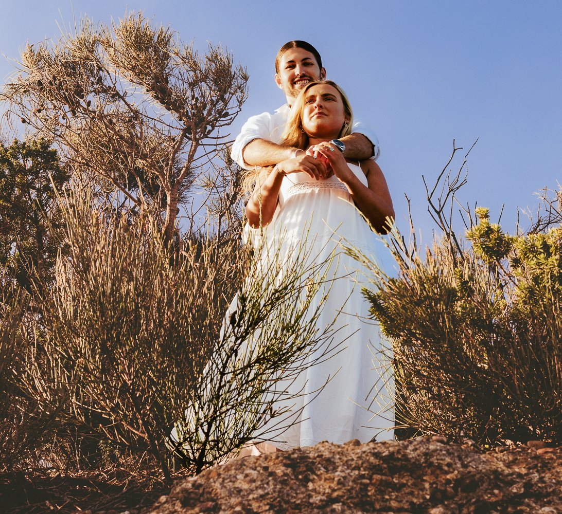 Nicole Johnson Photography ~ Couple embracing in nature