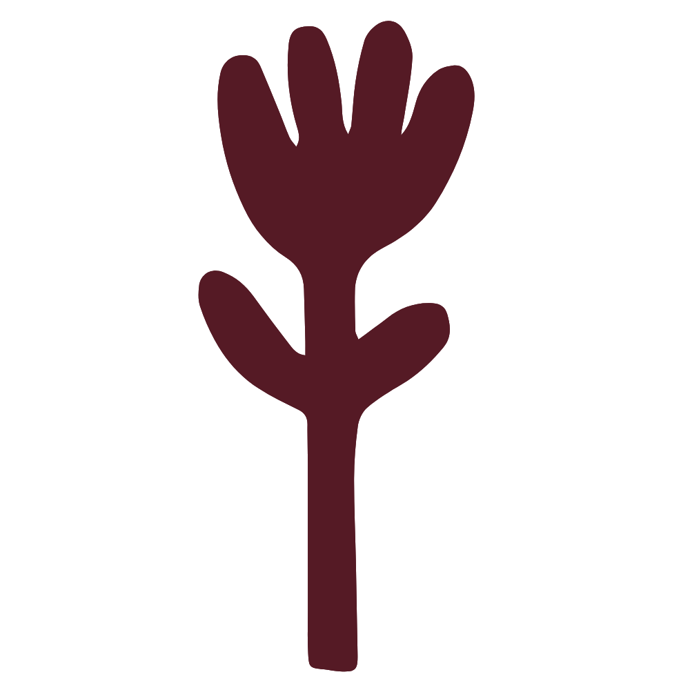 Geometric drawing of an outline square with sections divided by vertical, horizontal, and diagonal lines.