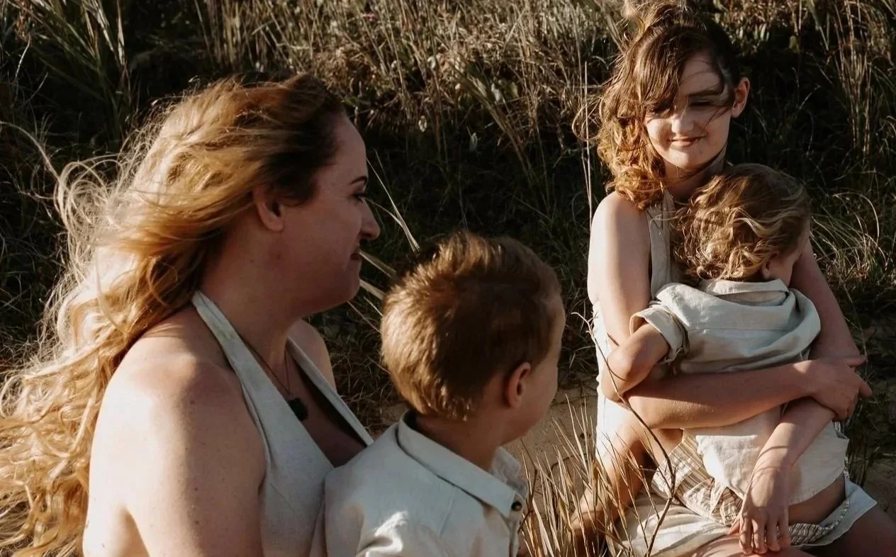 Newcastle Family photographer newcastle beach golden hour