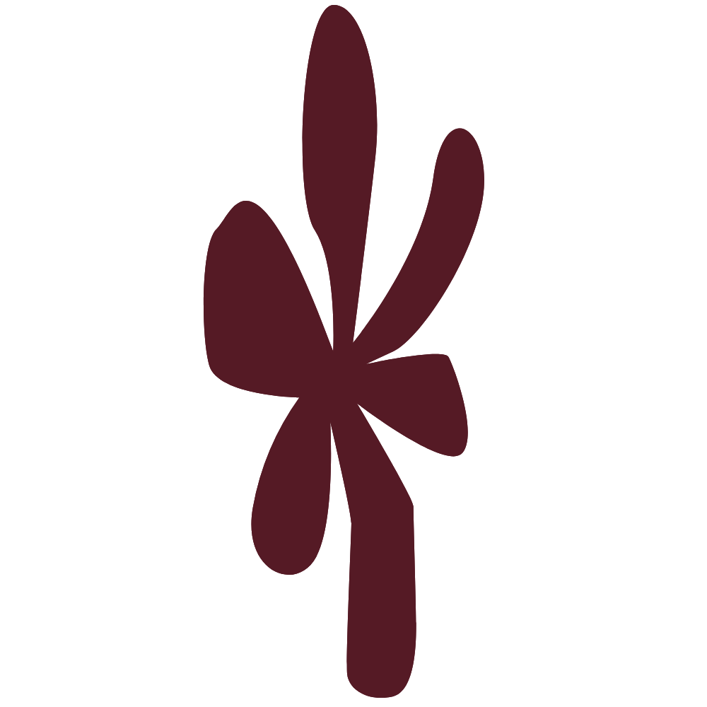 Geometric drawing of an outline square with sections divided by vertical, horizontal, and half circle lines.