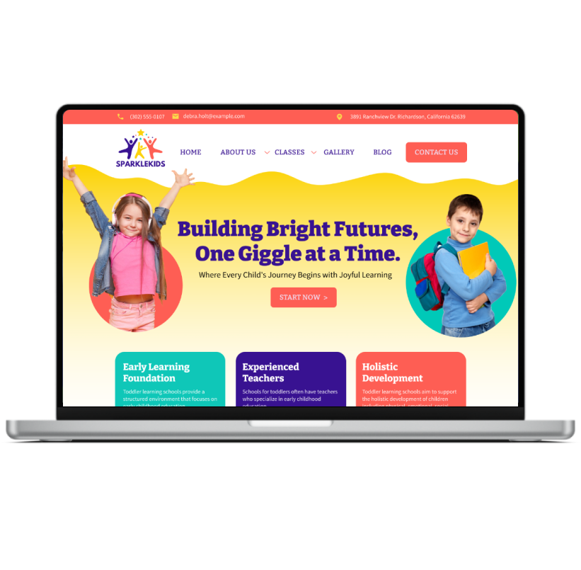 Sparklekids - Squarespace Website Template