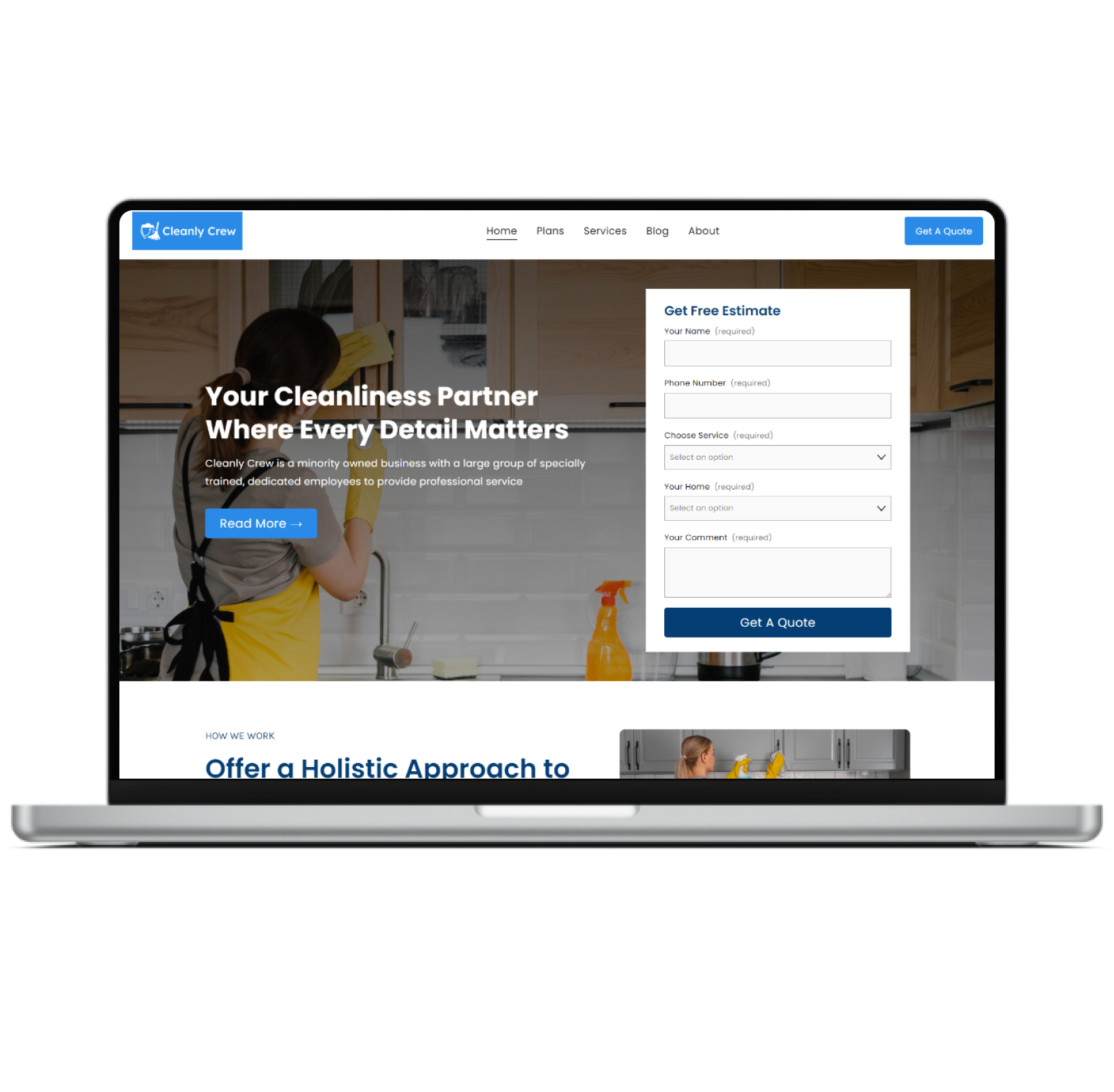 Cleanly Crew - Squarespace Website Template