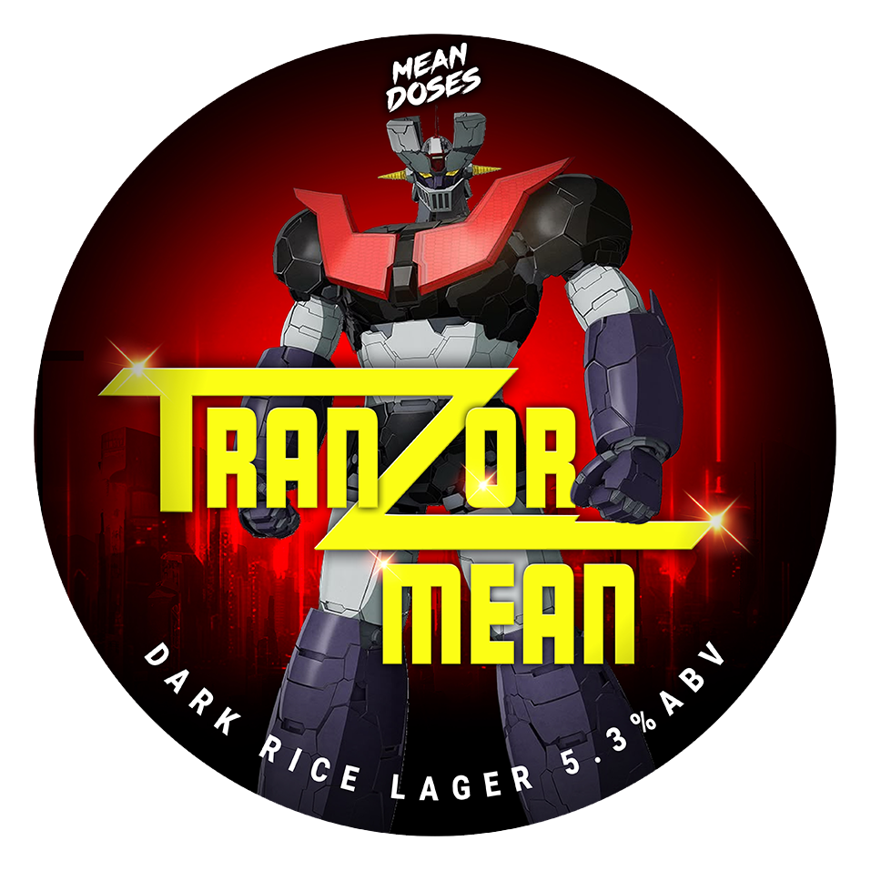 TranZor Mean
5.3%
TranZor Mean is the English-language dub of Mazinger Mean, a crisp dark rice lager which first hit television screens in the 1970s.
The beer's animation will come across as basic by modern standards but the clean taste, subtle roas
