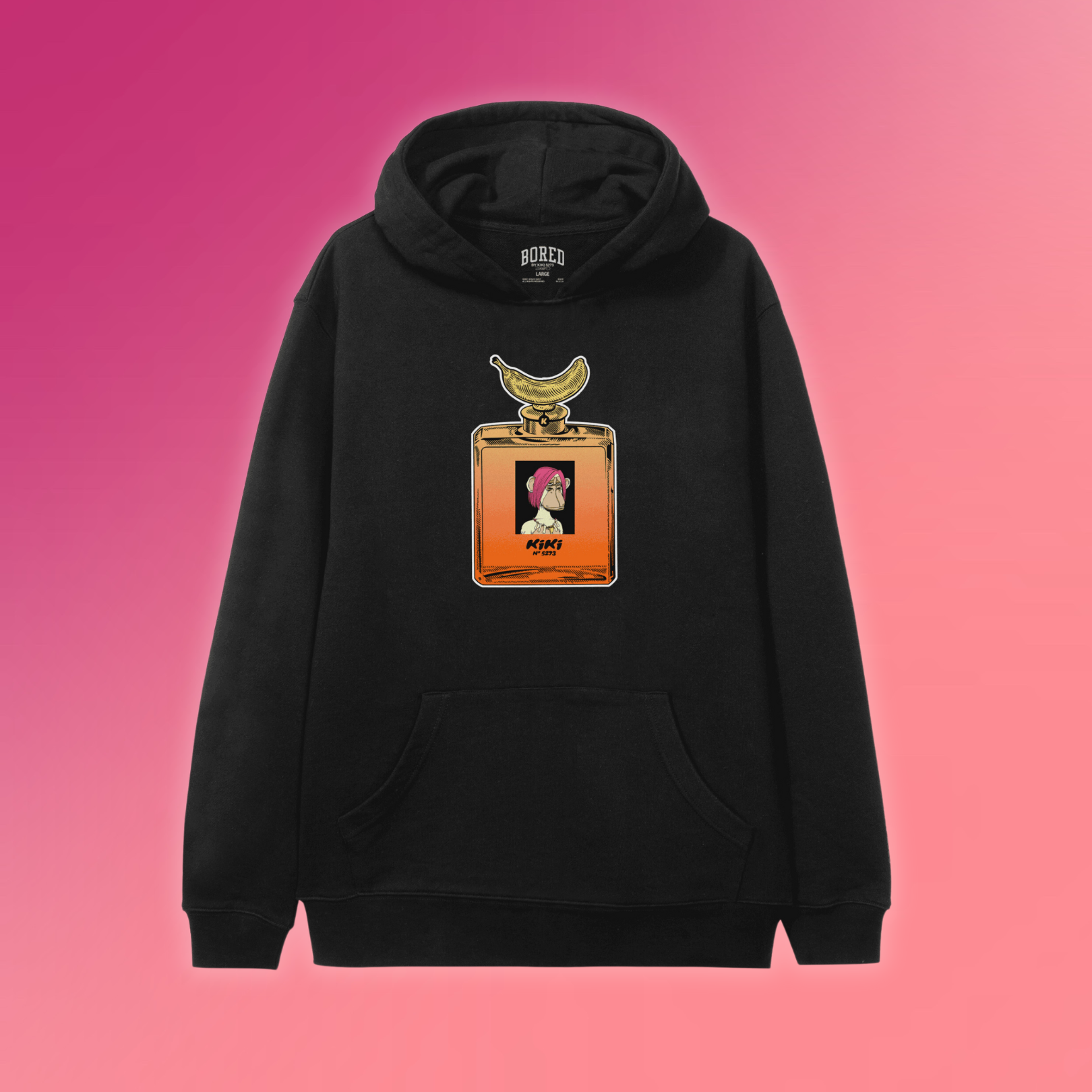 KIKI NO 5273 HOODIE (BLK - FRONT)