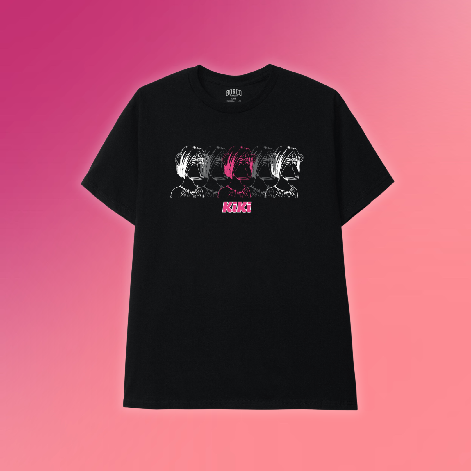 TECHNICOLOR KIKI TEE (BLK-FRONT)