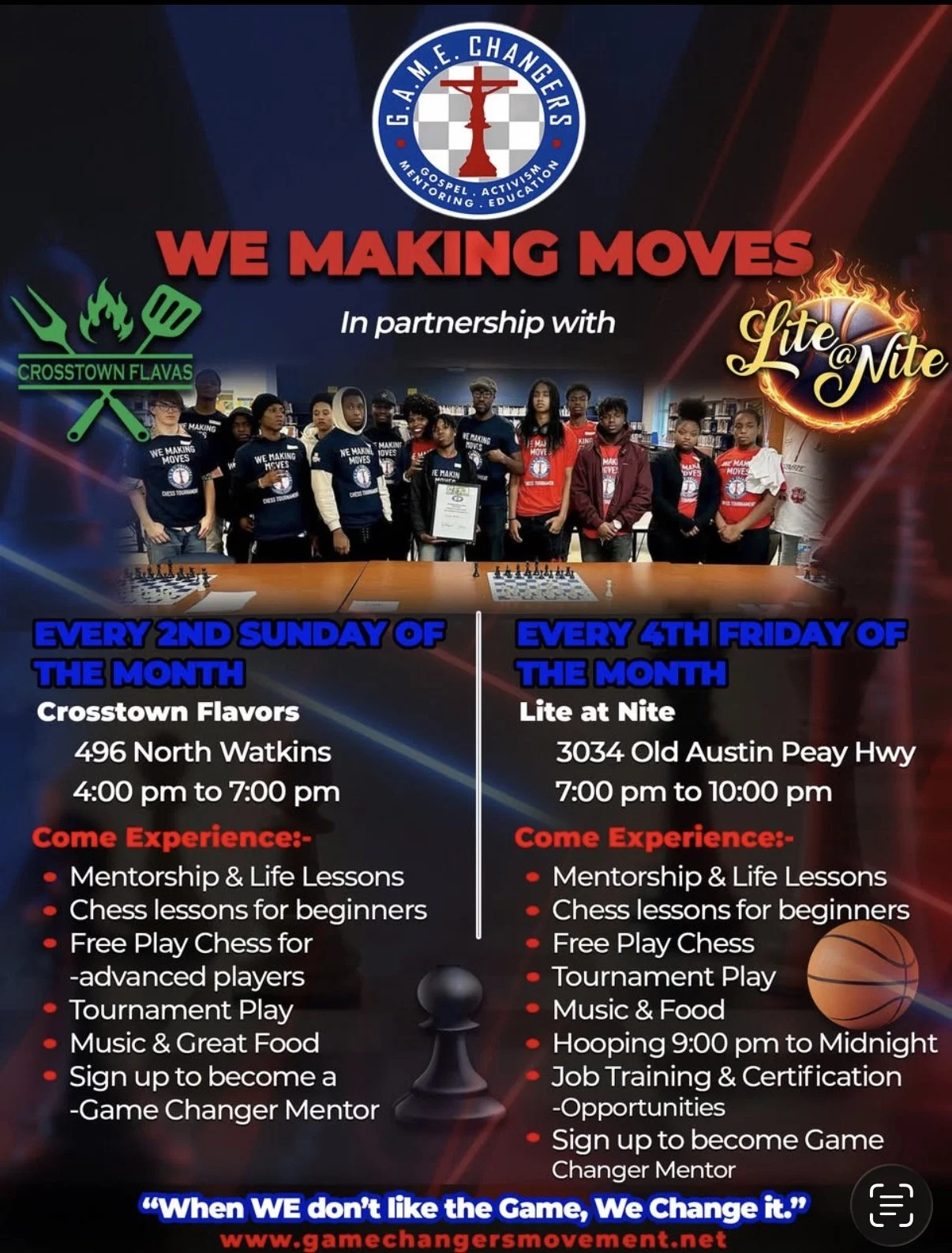 We Making Moves @ Lite at Nite 3034 Old Austin Peay HWY 7PM TO 10PM