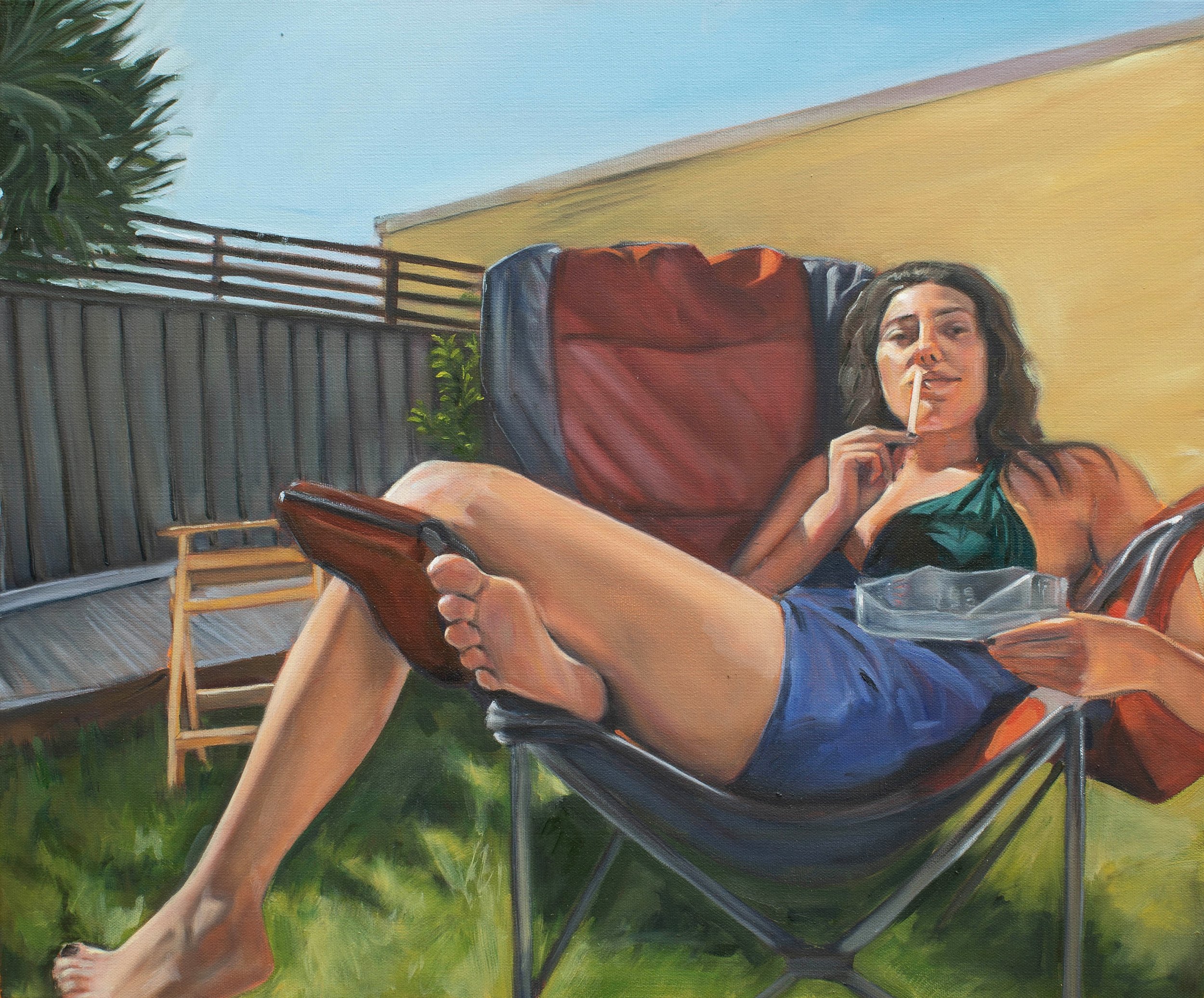 Sundae Dreaming, 50x61cm, oil on canvas, 2023