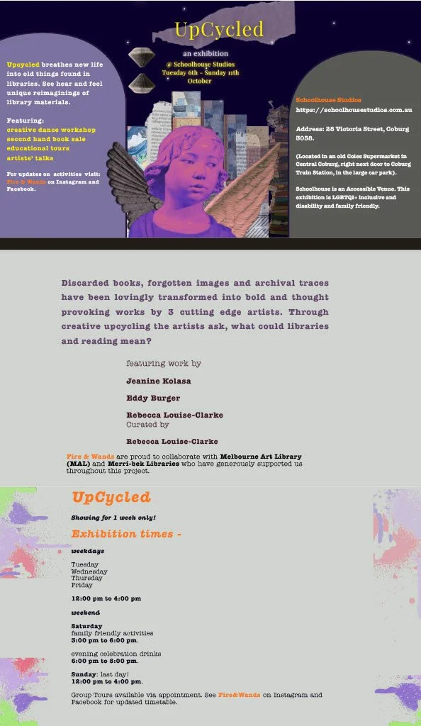 Rebecca Louise-Clarke, Jeanine Kolasa &amp; Eddy Burger: Upcycled