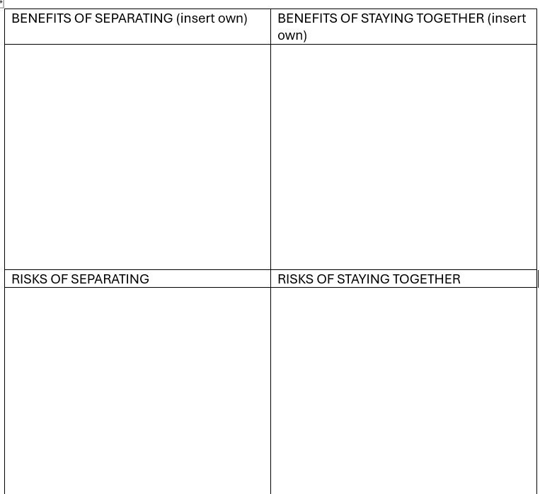 A Free Decision Making Tool — High Striving Therapy