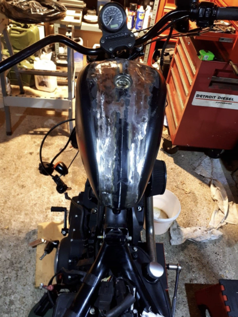 Welded ready for finishing.
