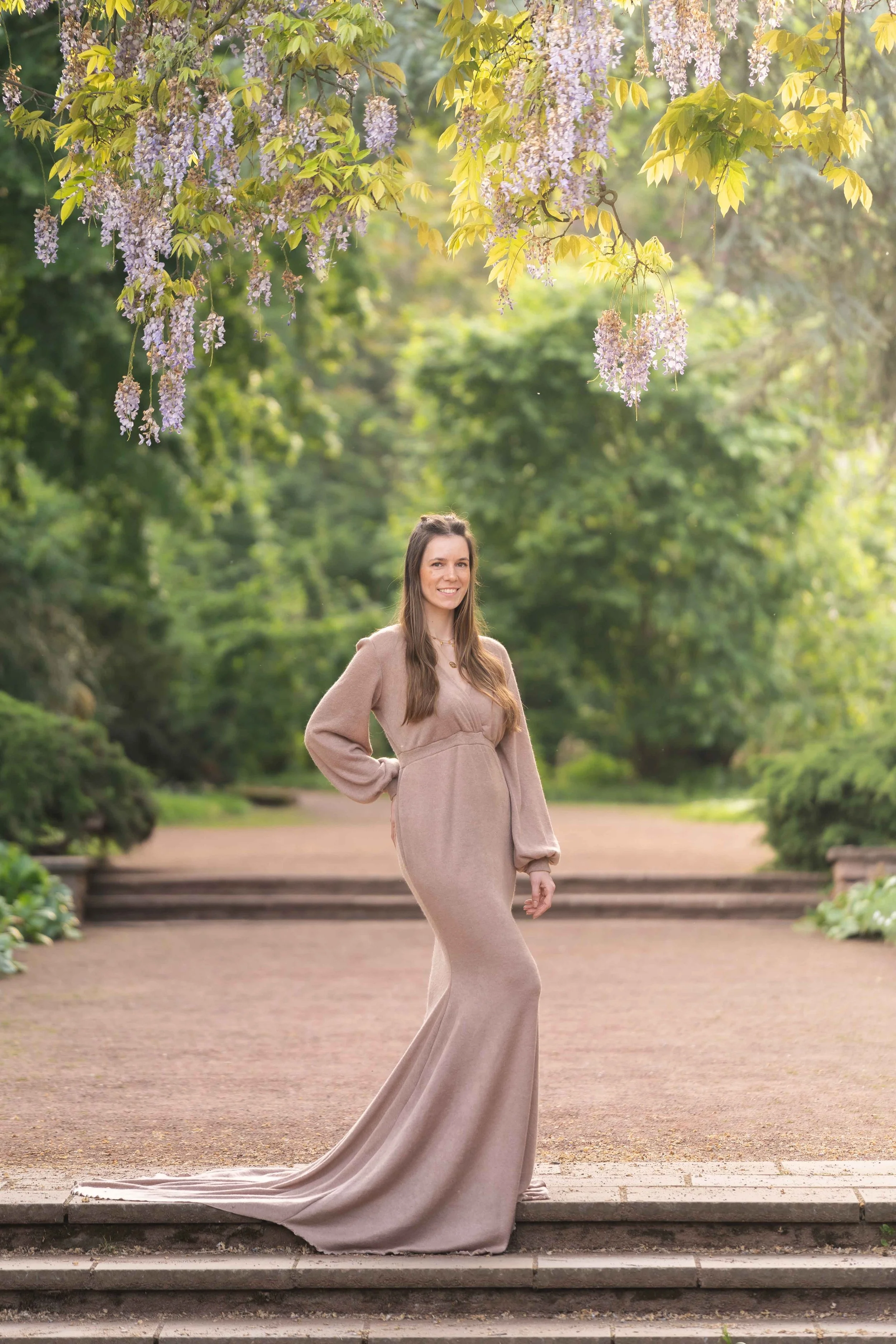 Cleo - Strickkleid beige - Größe S - L