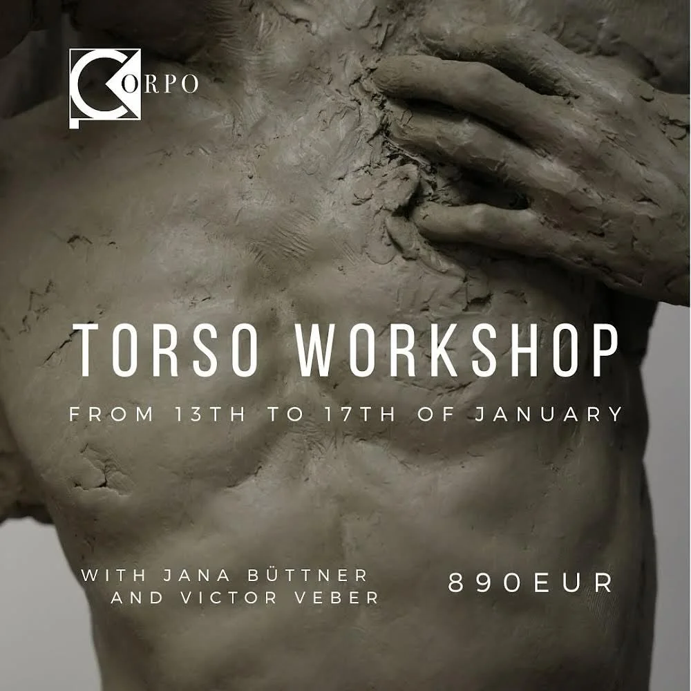I will be teaching at five day torso workshop with @janabuettner.art from 13th to 17th of January 2025 in Florence , Italy 📍
For info and registration, you can send me a DM on Instagram or an email at corpo.sculpturestudio@gmail.com
looking forwar