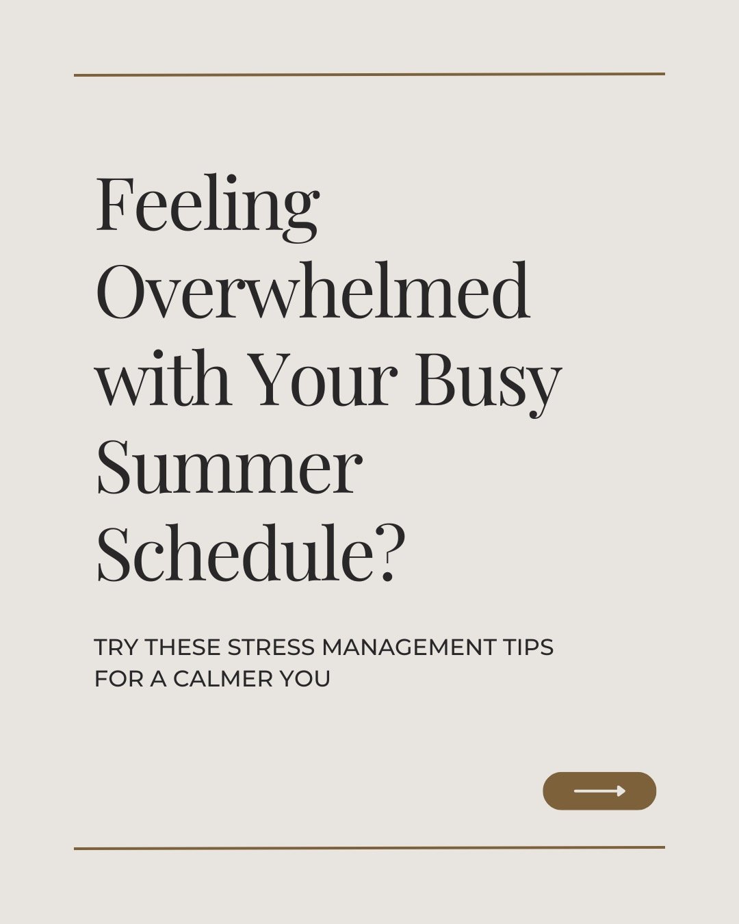 We thought summer was supposed to be relaxing! But with the 87 camps, 242 playdates, 1953 snacks, 7 major house projects, and 1 vacation that must be planned and executed...How is anyone supposed to feel relaxed? Here are some tips to help with the s