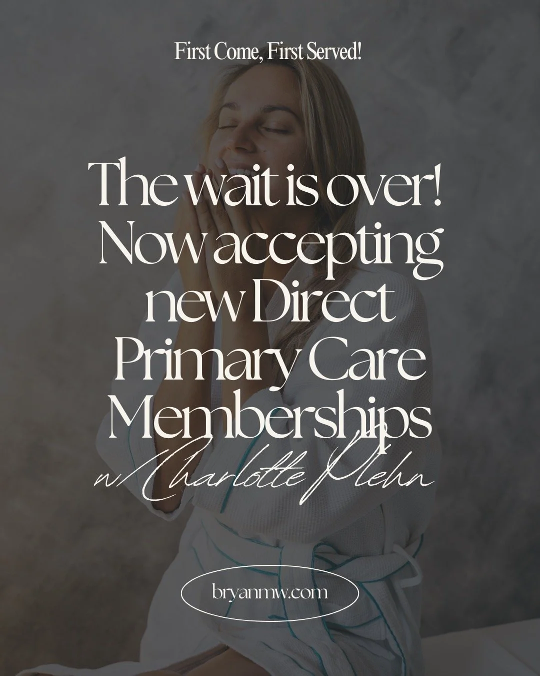 ‼️We&rsquo;re now accepting new Direct Primary Care Memberships with Charlotte Plehn, PA-C!

✨ Charlotte is our new provider offering primary care, weight loss, hormone management, laser and injection services. She highly trained, wonderful to work w
