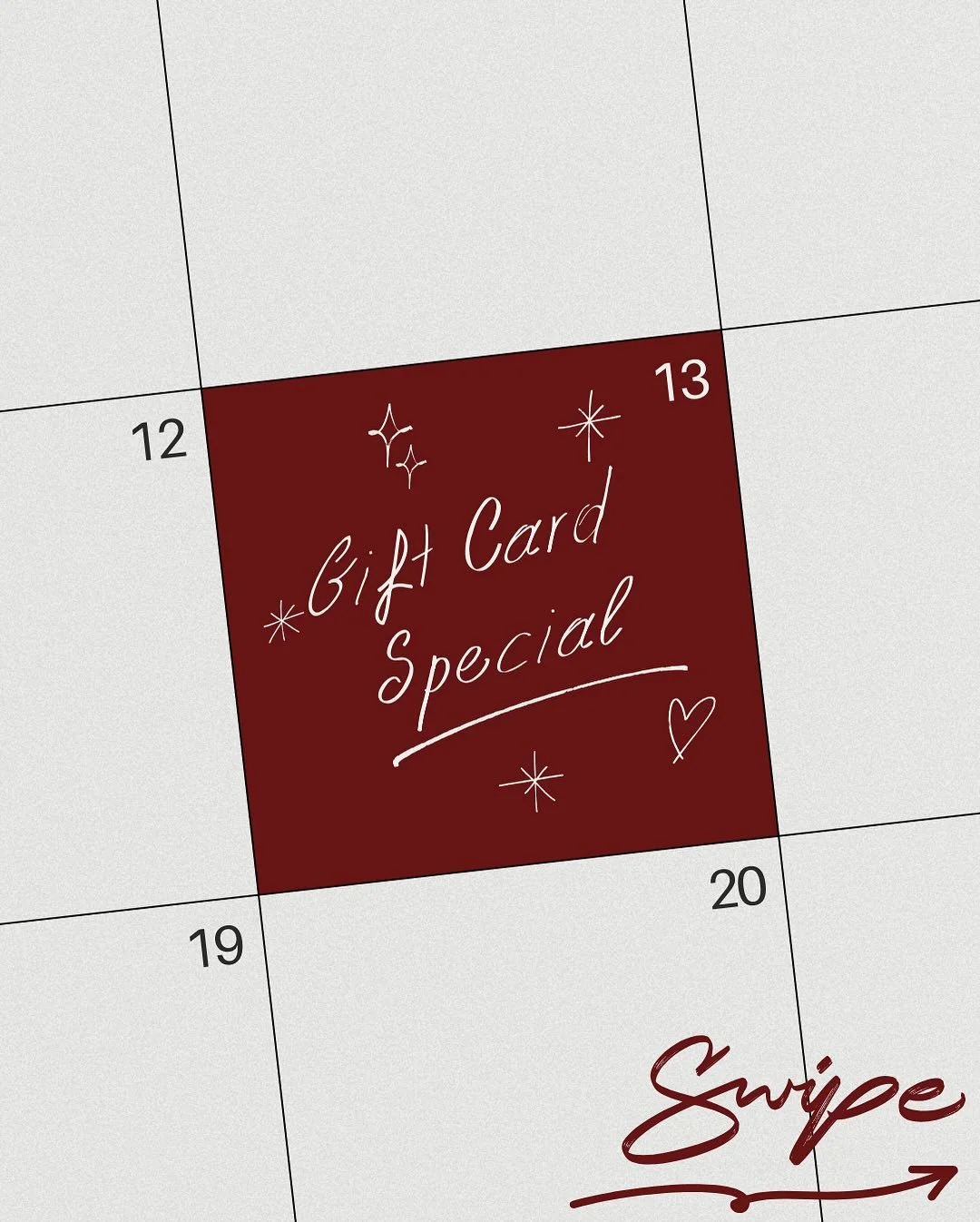 🎄✨ Holiday magic, but make it aesthetic. ✨🎄

Our biggest gift card event of the year is HERE&hellip;and yes, you get more than you pay for. Treat yourself, your bestie, or that person who &ldquo;doesn&rsquo;t need anything&rdquo; (we all know they 