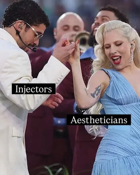 When aesthetics, injections, and lasers blend, everyone feels the beat. #badbunny #skincare #injections