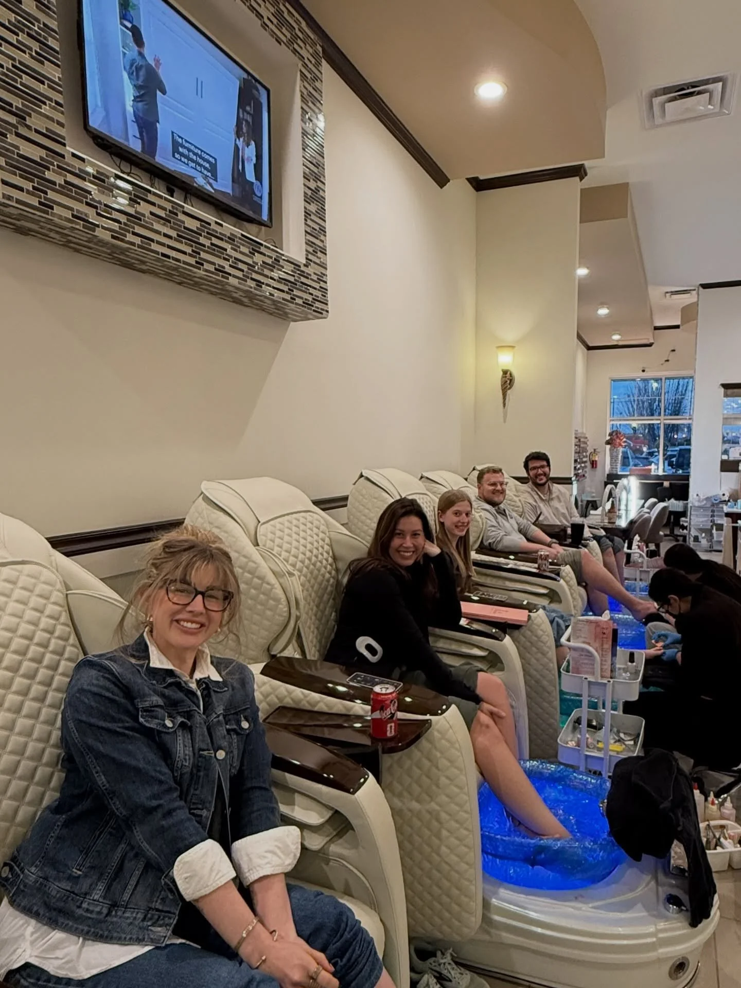 Team bonding and &ldquo;sole&rdquo; care.

We spend our days keeping everyone else glowing &mdash; today we handled our own maintenance. Clean toes, clear minds, back to business.