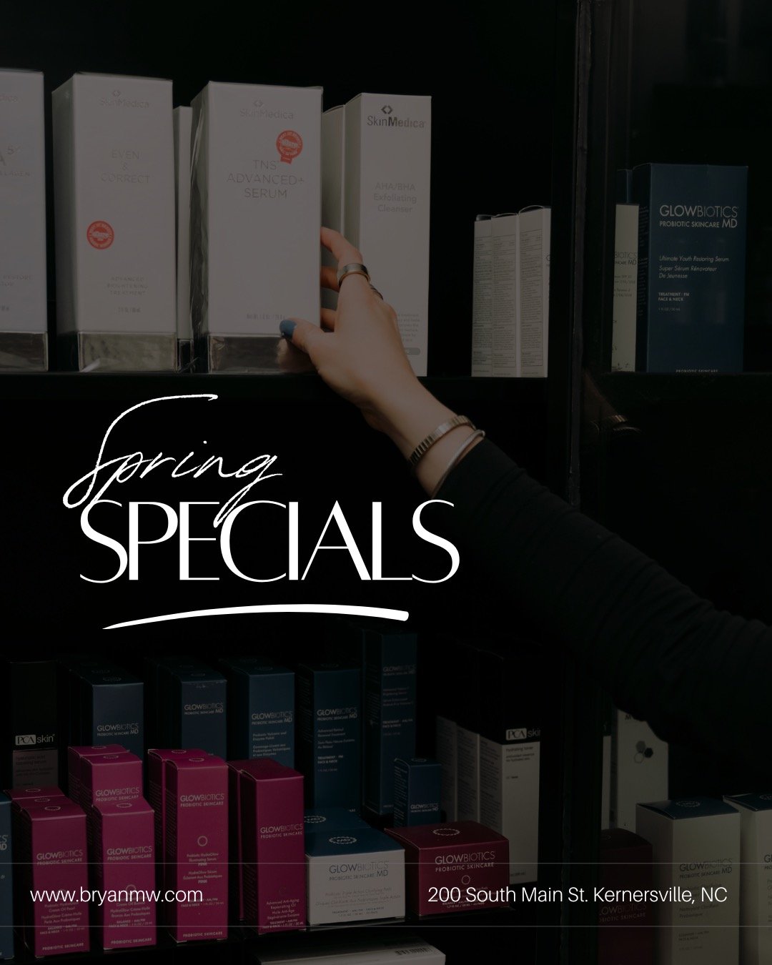 Reminder! Our Spring Specials are available through April 30th! Call or text us at 336-992-0491

Or book online BryanMW.com (link in bio)

Bryan Medical &amp; Wellness
200 South Main Street
Kernersville, NC

Primary Care, Weight loss, Hormones, Botox