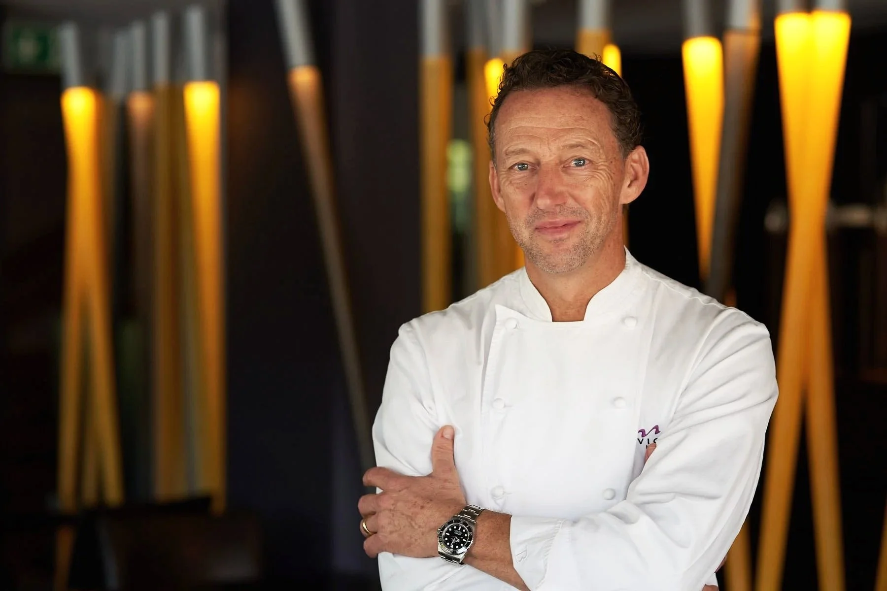 Portrait des Chefskochs im Gourmet  Restaurant Victoria/ Schweiz