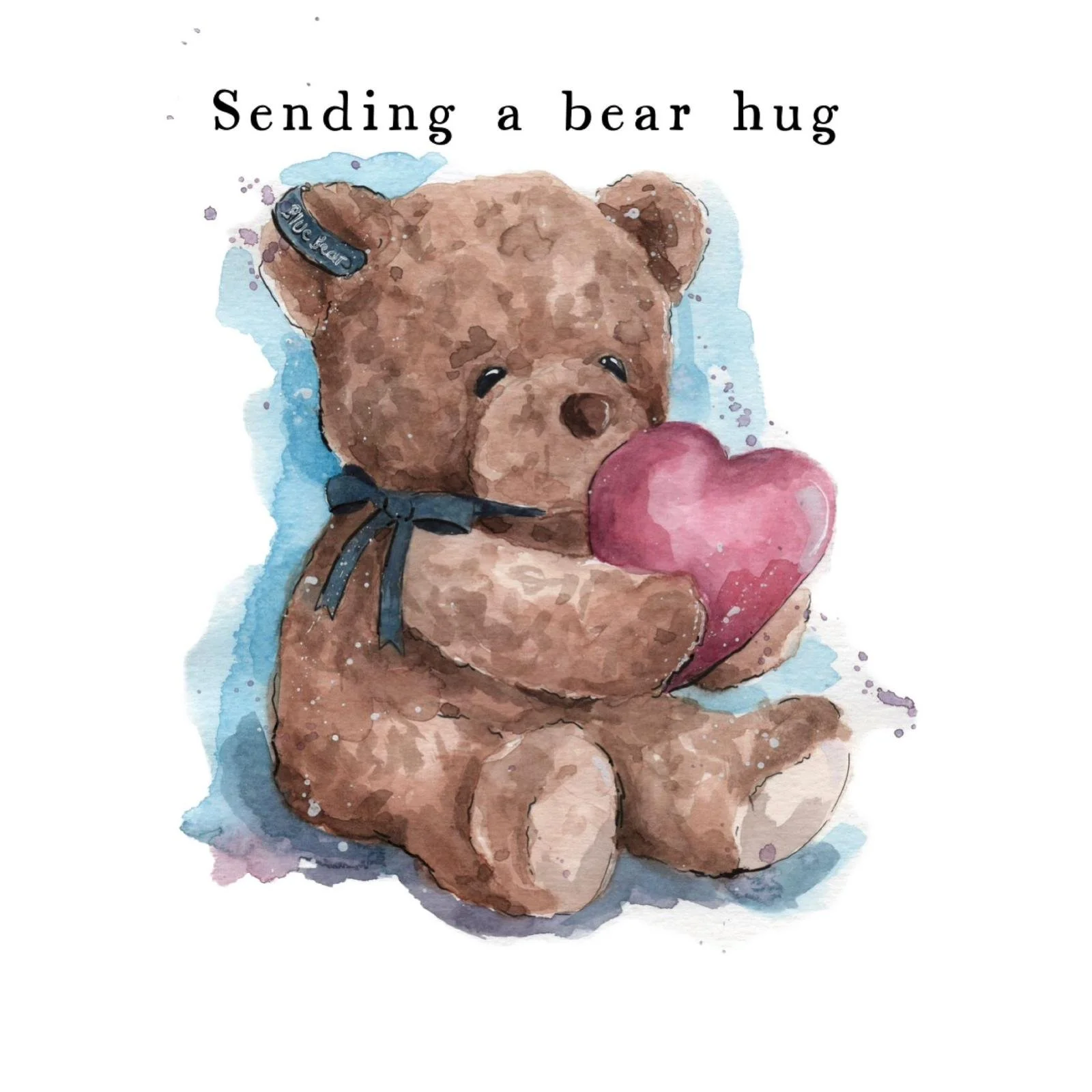 Gift card brown bear