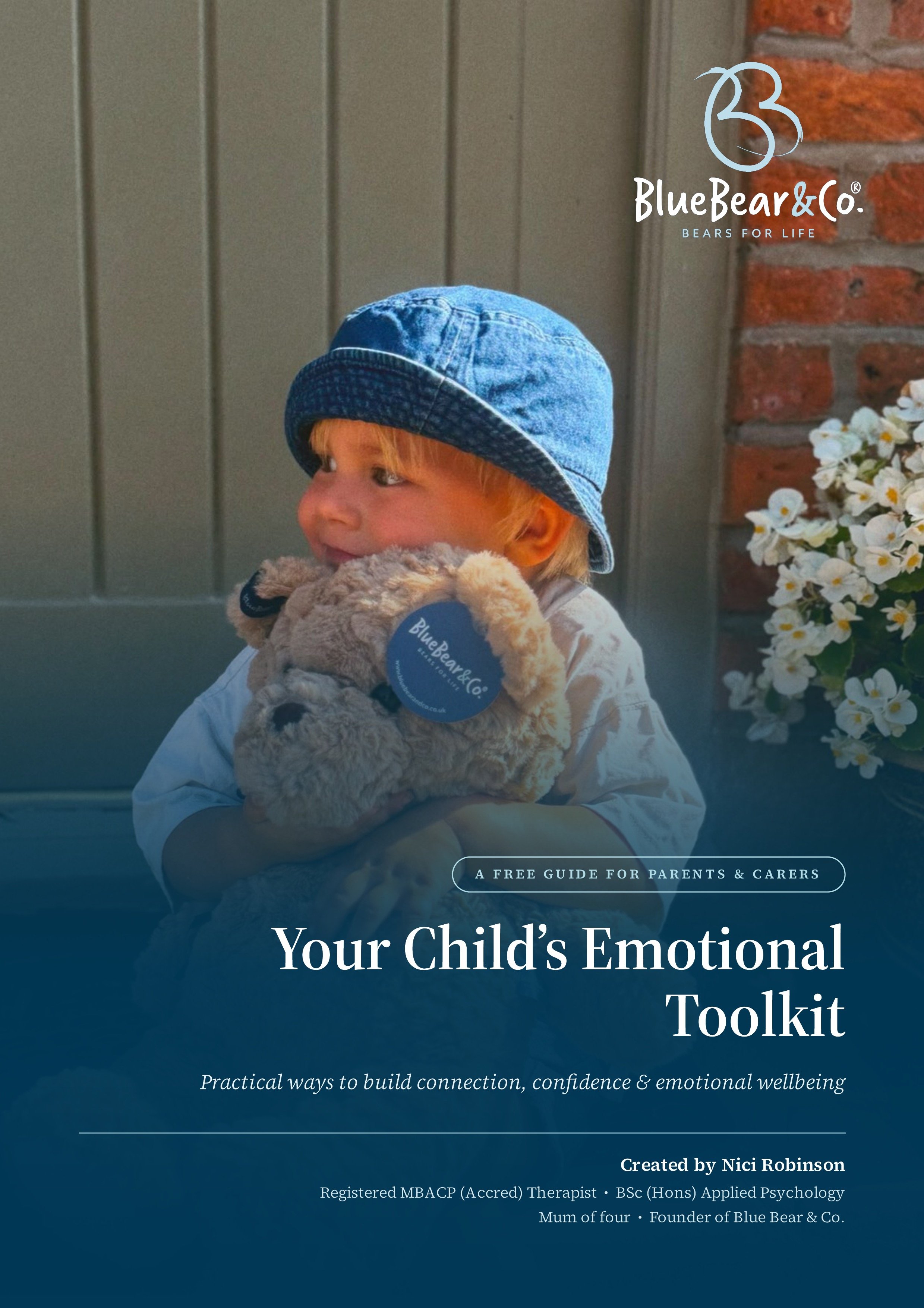 Boy holding a teddy bear