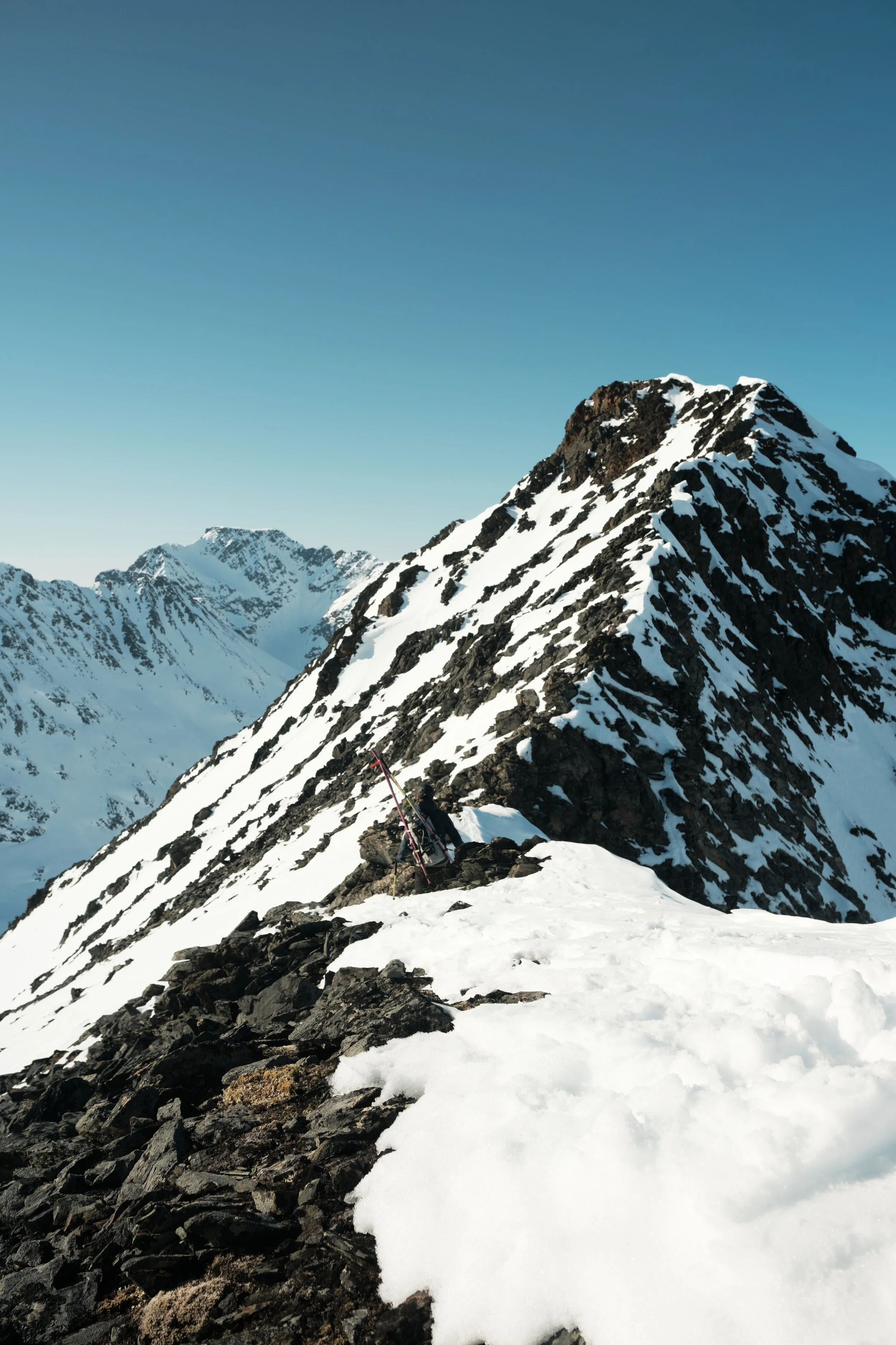 Naahh! After you have done with the hiking up by using skins, you can change to crampons and boot-packing