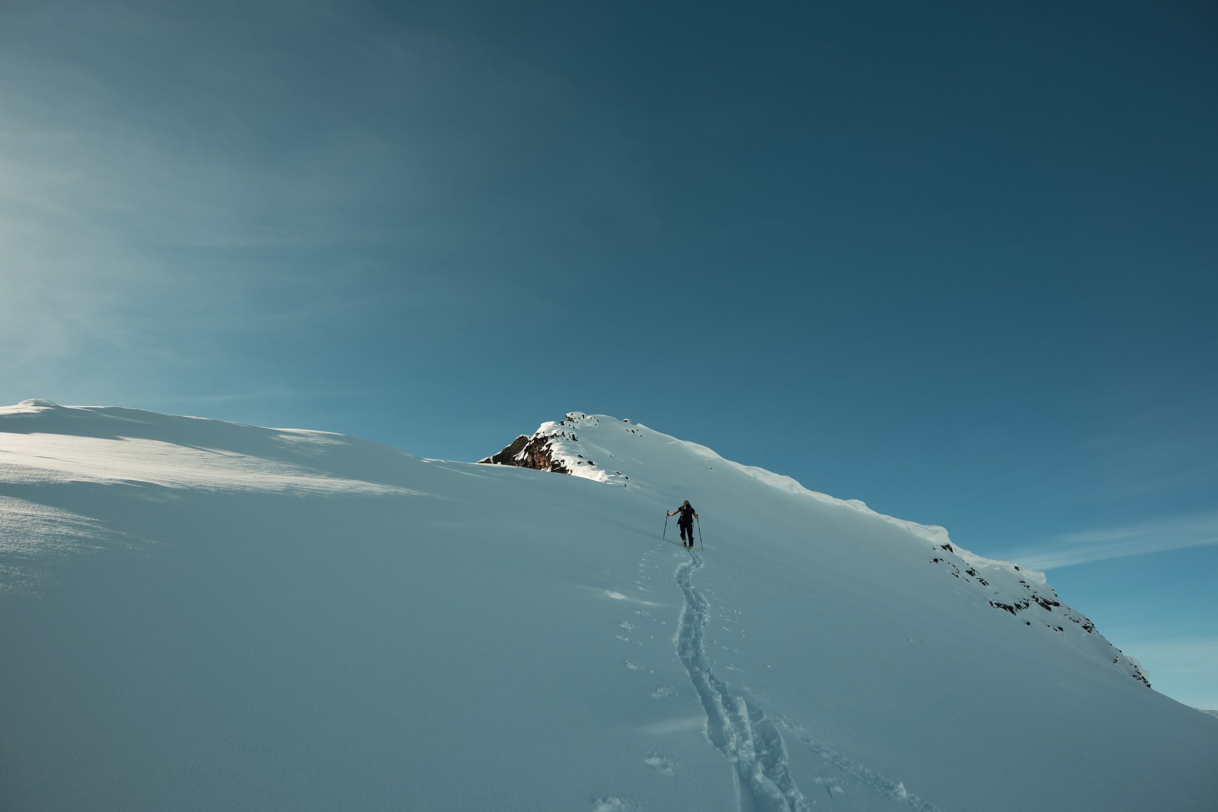 The north side was way steeper than what we thought