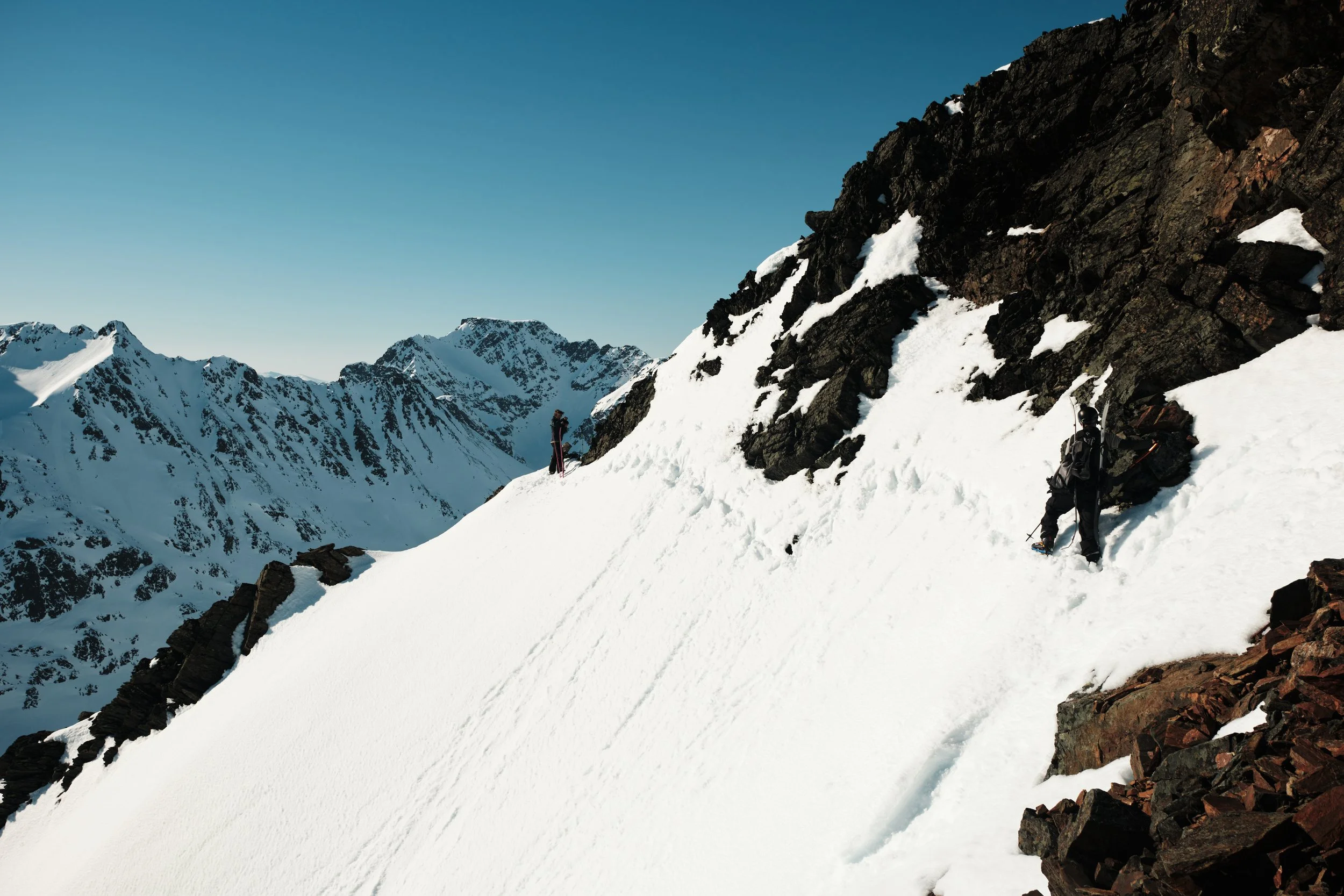 The boys are at the start of the line