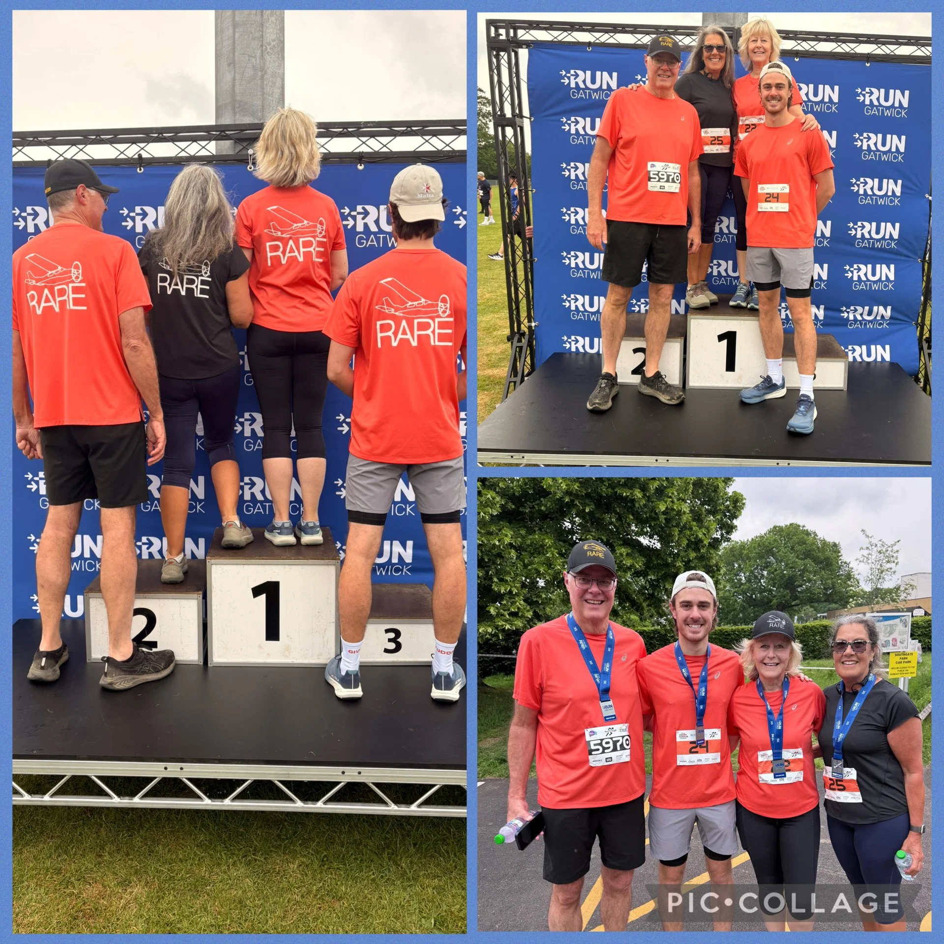 The RARE FLYERS took on the Run Gatwick 5km fun run!