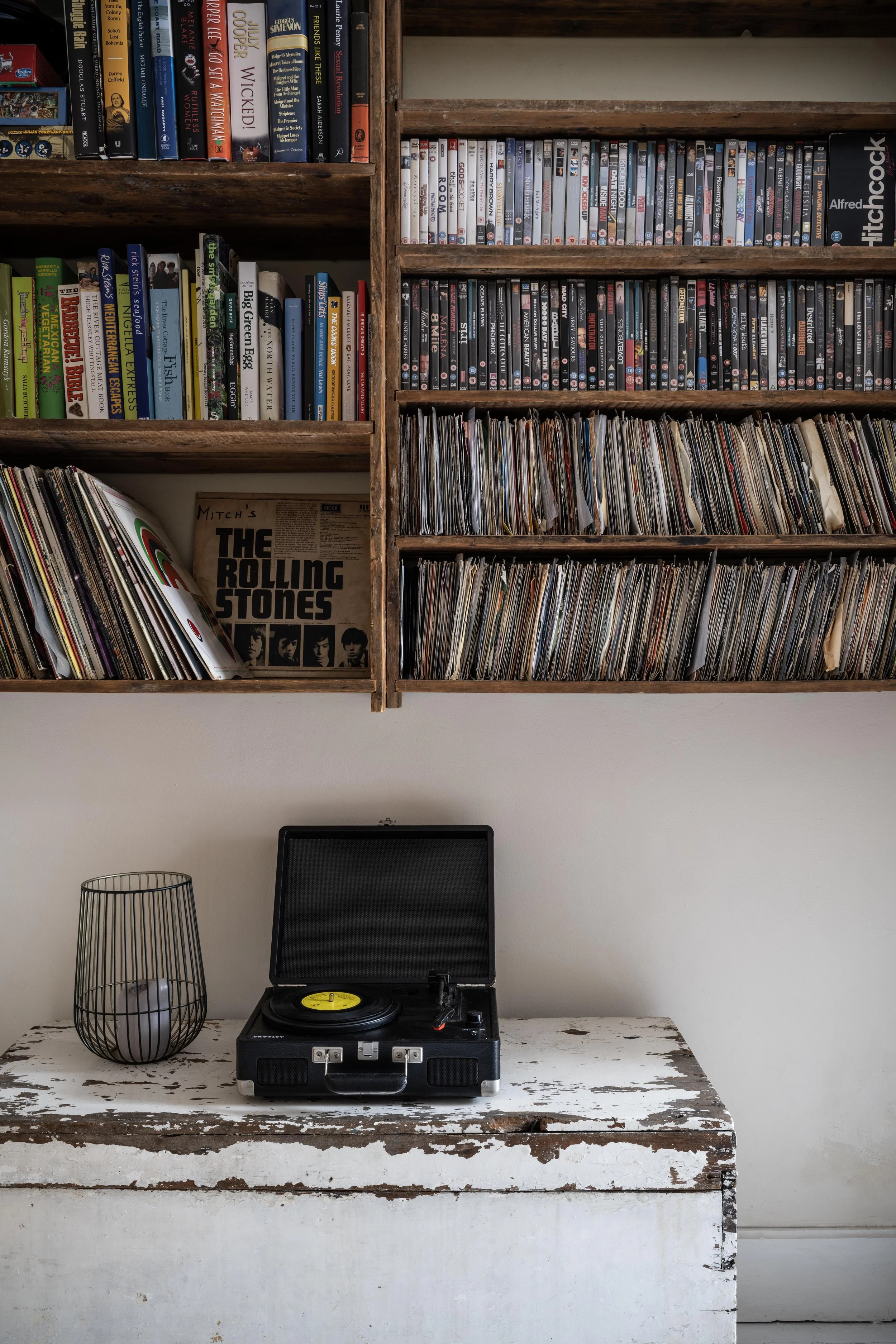 We have lots of books, games, films and vinyl records for guests to use. 