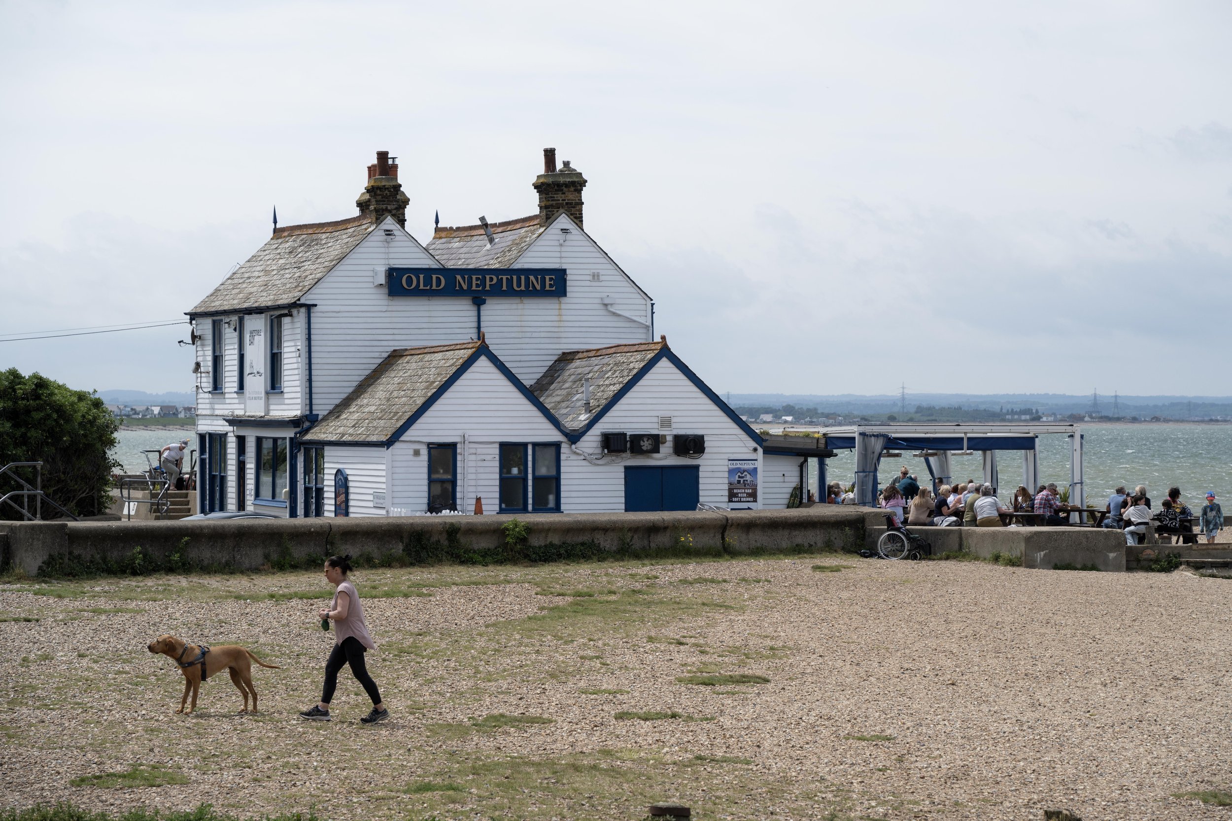 The Neptune pub sits directly on the beach. It's dog friendly, serves amazing grub and has the most spectacular sunsets. 