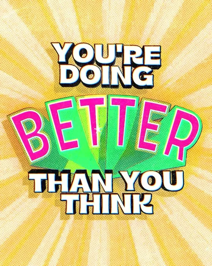 You’re doing better than you think ✨ 
This has been my mantra this past week. Sometimes you’re lazer focussed on one goal, you forget to be grateful for all the others you’ve ticked off along the way.
#motiondesign #motiongraphics