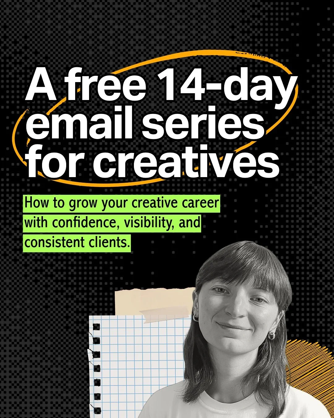 A free 14-day email course for creatives. 
Practical, honest, and straight from my own journey.
Only 100 spots, comment NEWSLETTER or DM me and I&rsquo;ll send the link 💌

Love, P 💛