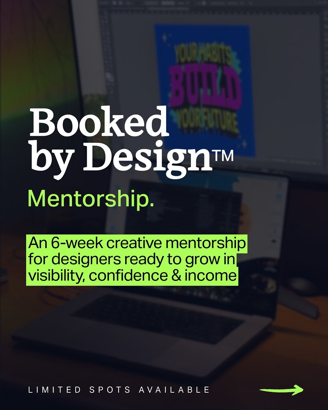 I&rsquo;m excited to introduce my mentorship programme, Booked by Design.

If you want to work 1:1 with me, fill out the application form in the link in my bio💛

#freelance #motiongraphics #digitaldesign #mentorship