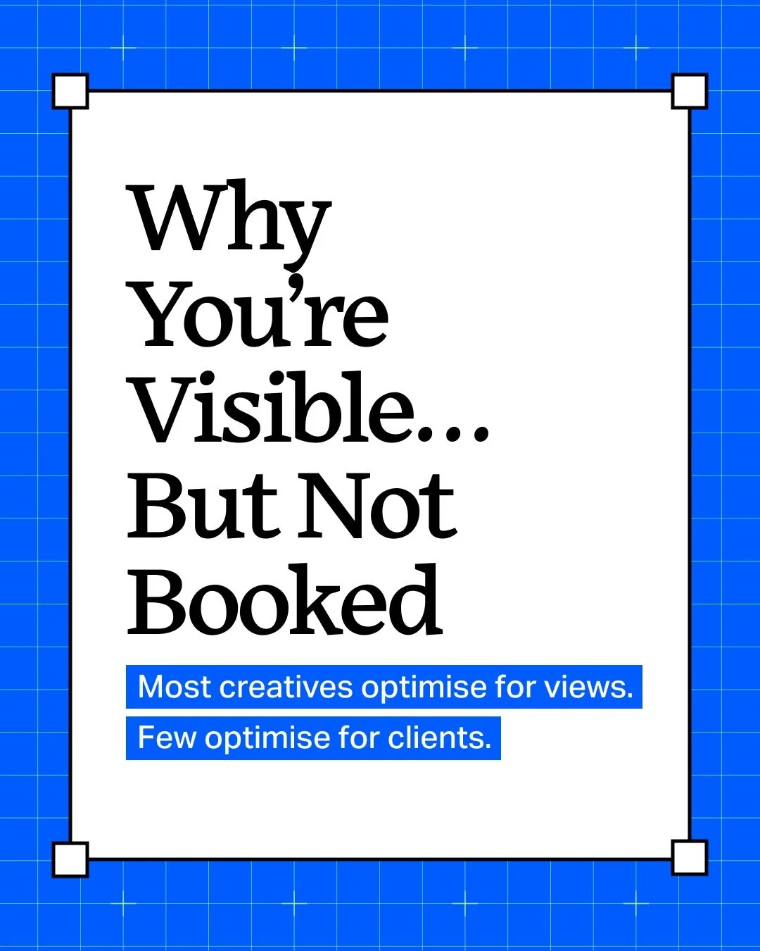 Growing a brand is one thing.
Growing a brand that brings in aligned clients is another.

The shift for me wasn&rsquo;t just more content, It was clearer positioning and being intentional. 

This is the difference between being seen and being booked.