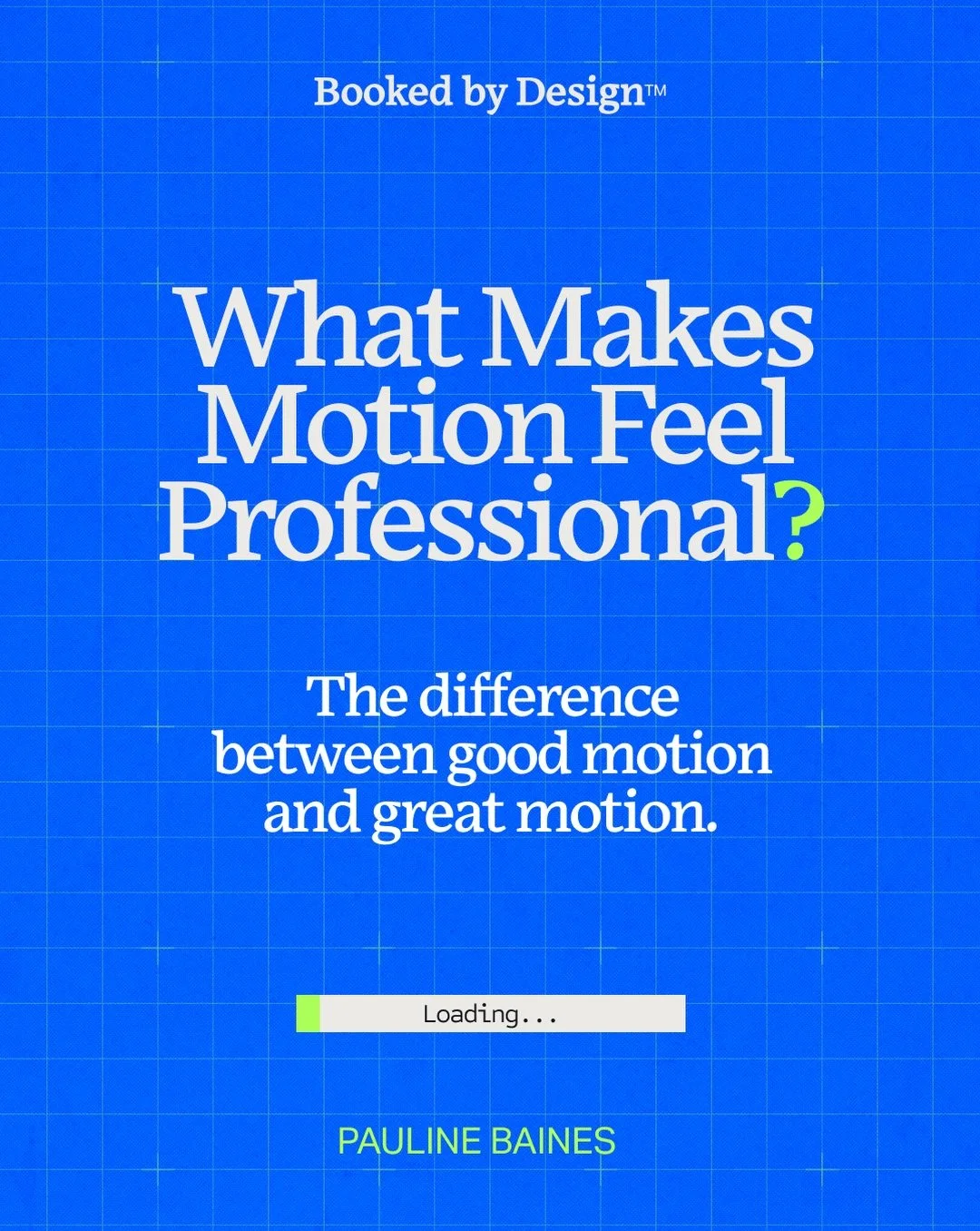 A lot of motion designers think professional work comes from knowing more effects.

I think it comes from knowing what not to animate.

Clear intent.
Strong hierarchy.
Good rhythm.
Restraint.
And knowing when you&rsquo;ve already done enough.

The so