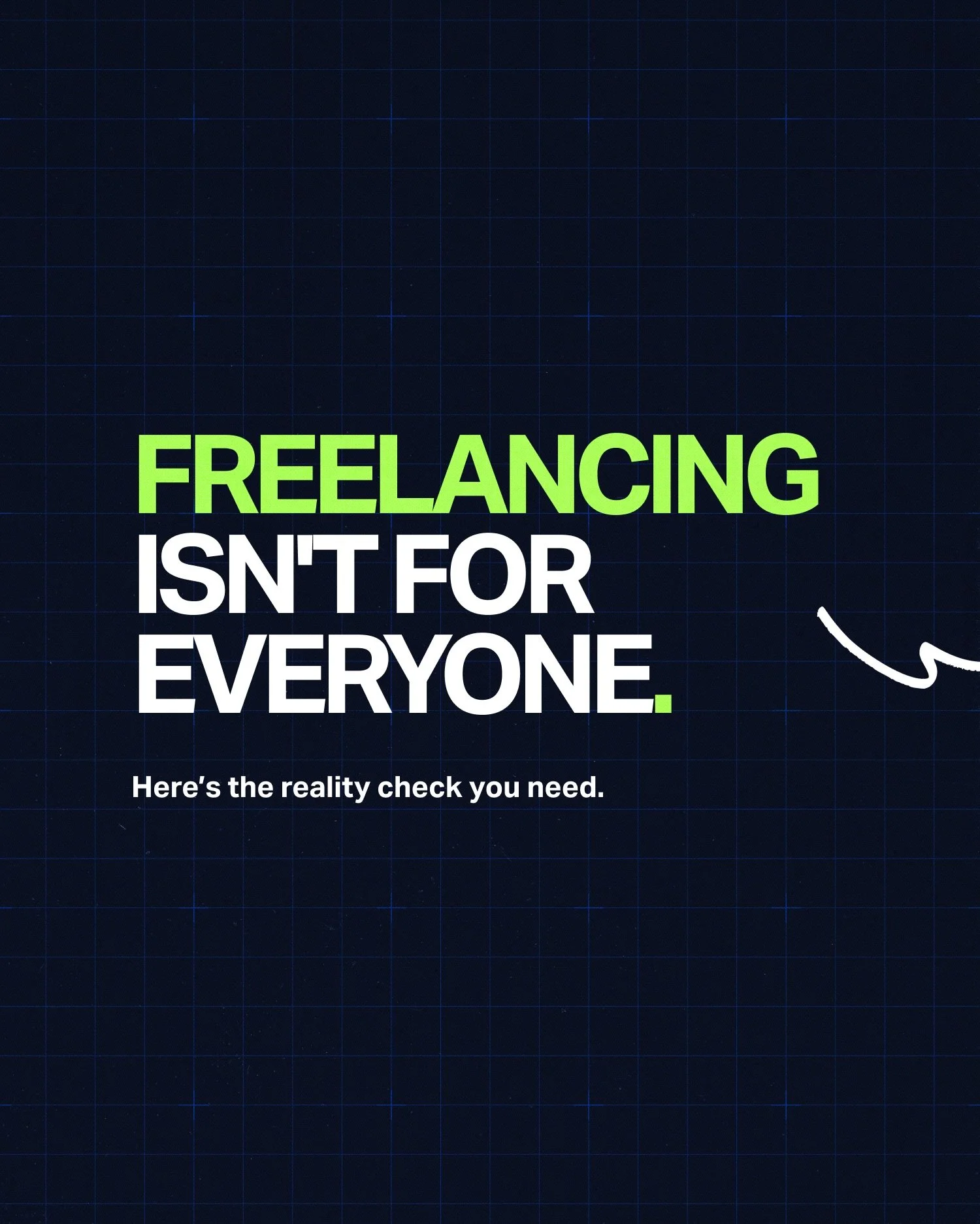 Freelancing can give you incredible freedom, but you have to build the business that creates it first.

If you&rsquo;re serious about going full-time, you need to be prepared to learn more than just the creative side.

And you also need to accept tha