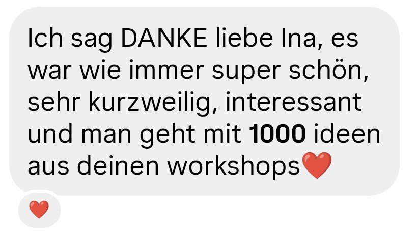 Teilnehmerfeedback THERAPIEPAUSE Inspo-Session