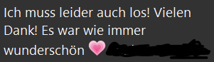 Teilnehmerfeedback THERAPIEPAUSE Inspo-Session