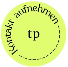 Grafik gelber Kreis Kontakt aufnehmen