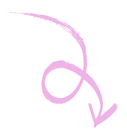 Grafik pinker Pfeil