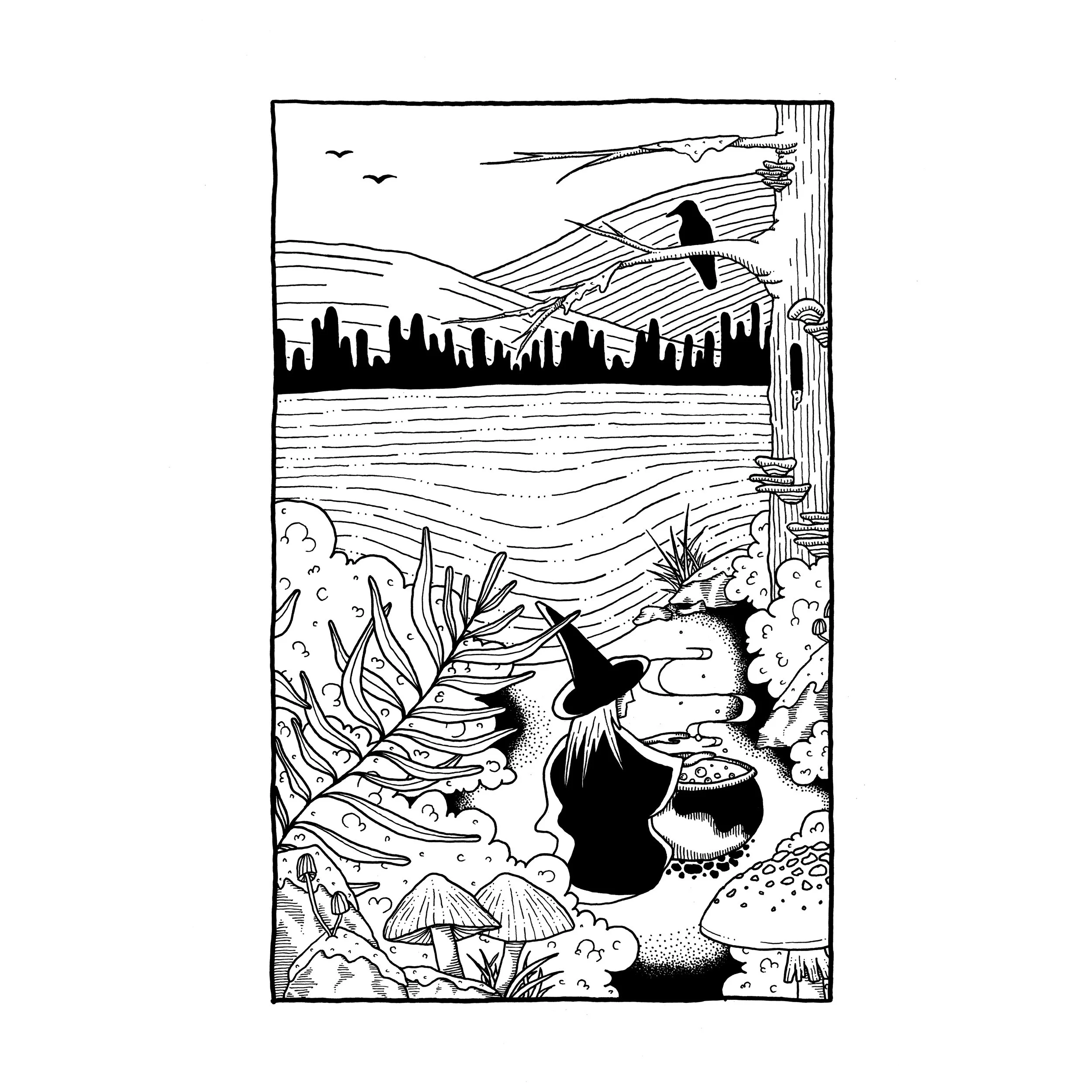 Magical Mushroom Forest II - white square.jpg