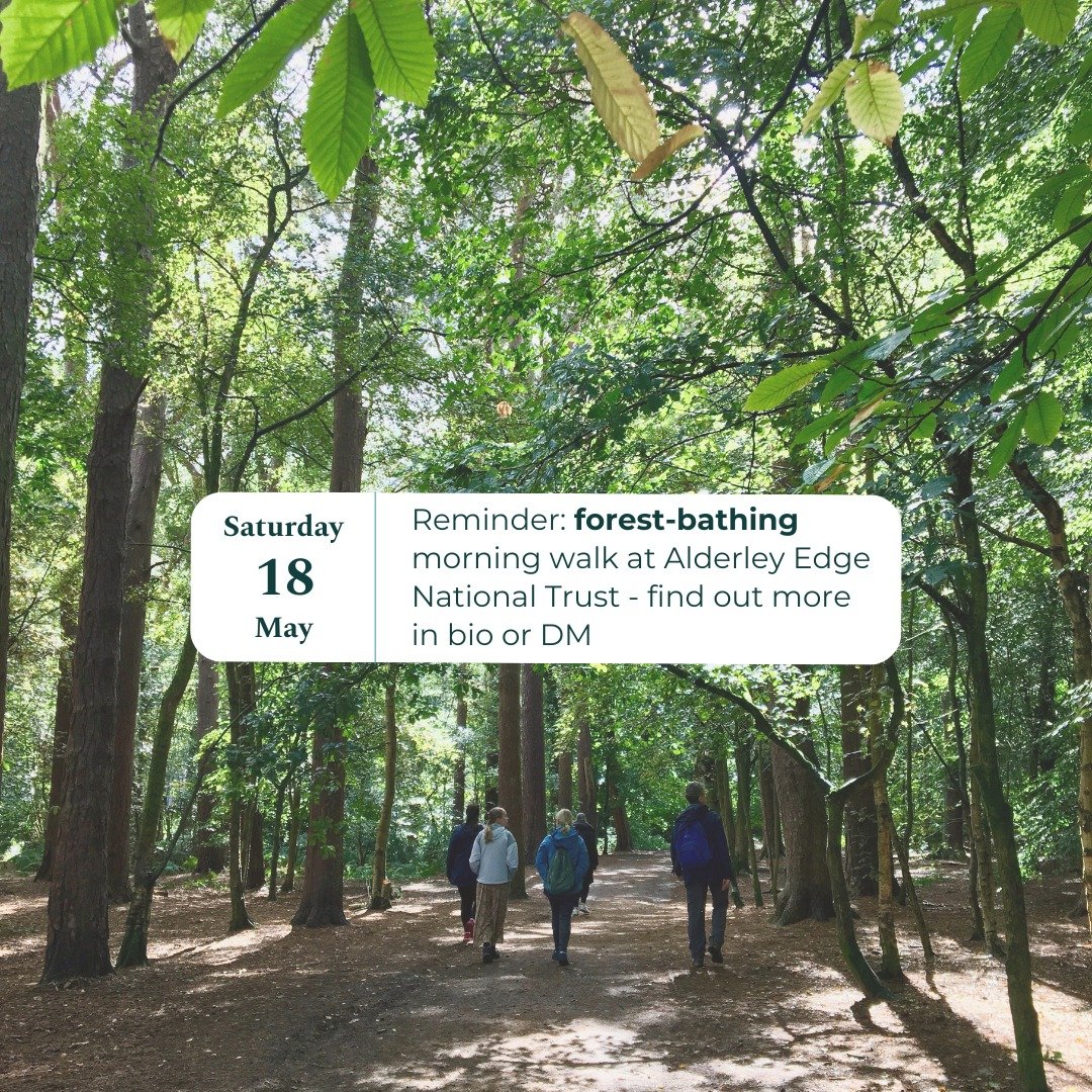 Last call 👉 Join me for the morning on Satruday Forest Bathing at @ntalderleyedge 

Weather is looking dry and the sun might even peak out to say hi! Rain or shine these mornings are always magical, nature has the most beautful ability to gift you w