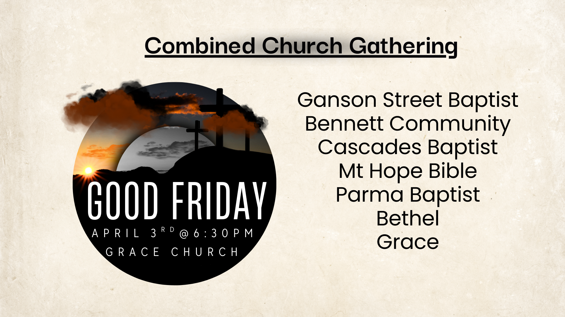 Community Good Friday Service