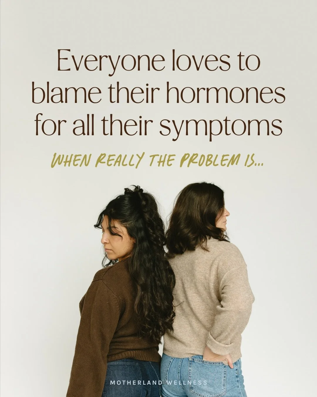 Your hormones aren&rsquo;t broken.

They&rsquo;re waving red flags about what&rsquo;s happening deeper in your body. Minerals running on empty. Blood sugar all over the place. A gut and nervous system that are fried. 

Whew, we know it can feel like 