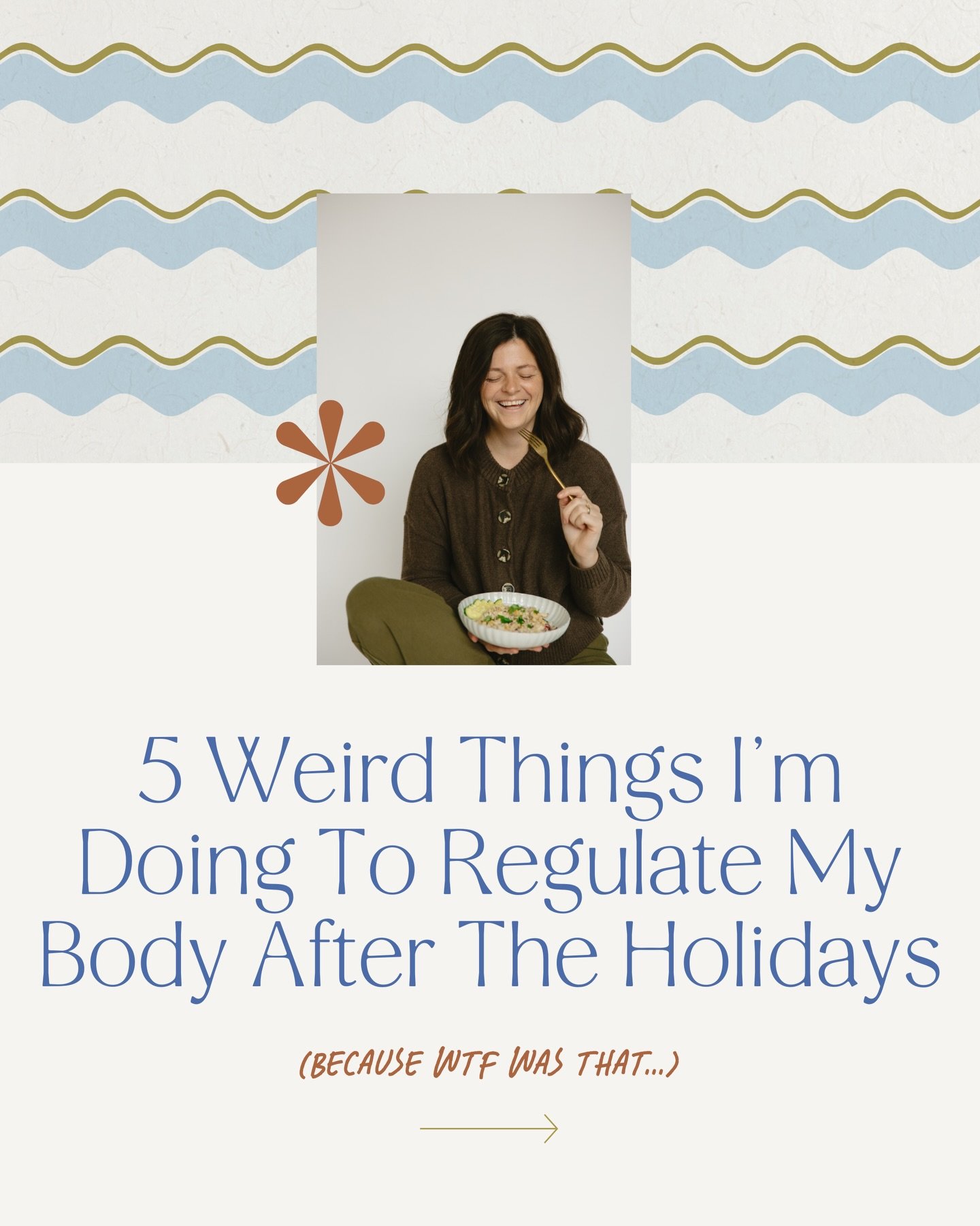 WOWWW, the holidays are amazing but are they&rsquo;re also overstimulating as hell. Are you all hanging in there?

Different schedules, sugar everywhere, travel, late nights, no routine, zero quiet. If you&rsquo;ve been feeling wired, tired, bloated,