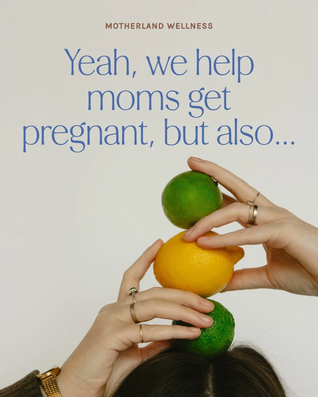 👋 Hi, we're Motherland Wellness, and serving women in all areas of their lives is our life's work.

You probably know that we help women get pregnant, but we also help women sleep through the night again, stop relying on Advil for chronic headaches,